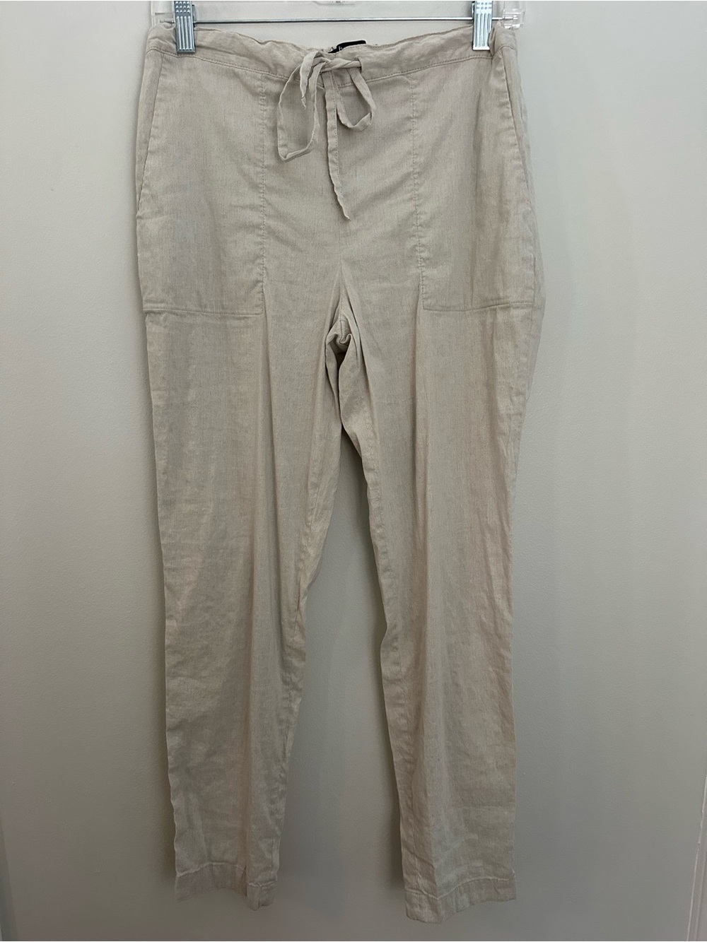 Theory Linen Blend Pants Beige Small EUC